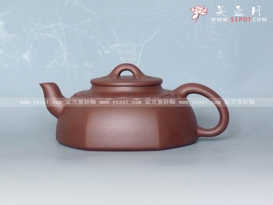 紫砂壶图片：六方如意 - 宜兴紫砂壶网