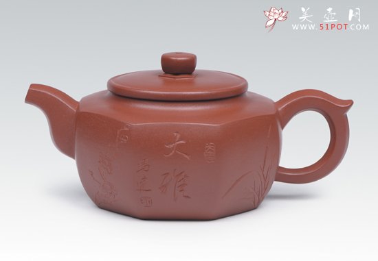 紫砂壶图片：八方壶 - 宜兴紫砂壶网