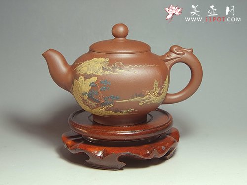 紫砂壶图片：泥绘系列 - 宜兴紫砂壶网