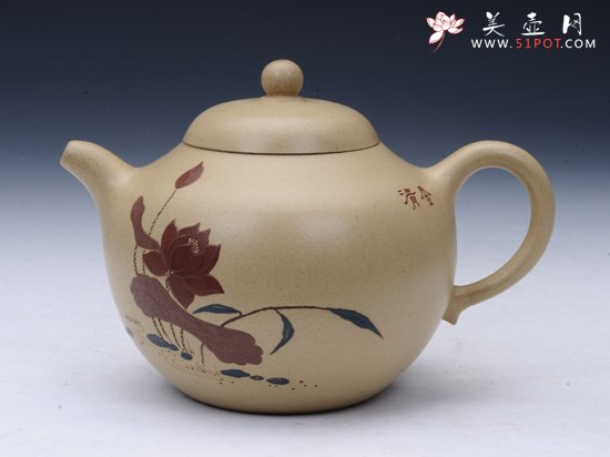 紫砂壶图片：古莲 400CC - 宜兴紫砂壶网