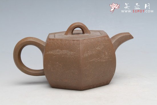 紫砂壶图片：六方井栏 - 宜兴紫砂壶网