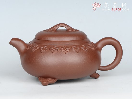 紫砂壶图片：如意石瓢    泥料：底槽清 - 宜兴紫砂壶网