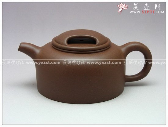 紫砂壶图片：牛盖莲子 - 宜兴紫砂壶网