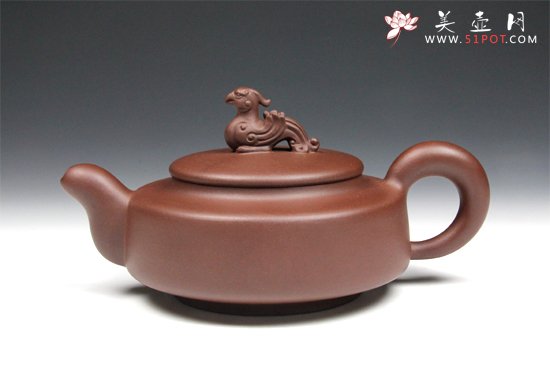 紫砂壶图片：【凤之韵】500cc 黄龙山原矿紫泥 - 宜兴紫砂壶网