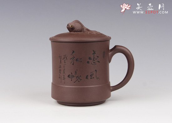 紫砂壶图片：鱼乐 - 宜兴紫砂壶网