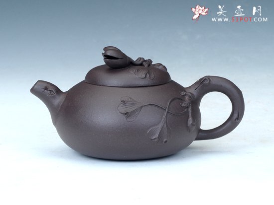 紫砂壶图片：开心果壶 - 宜兴紫砂壶网