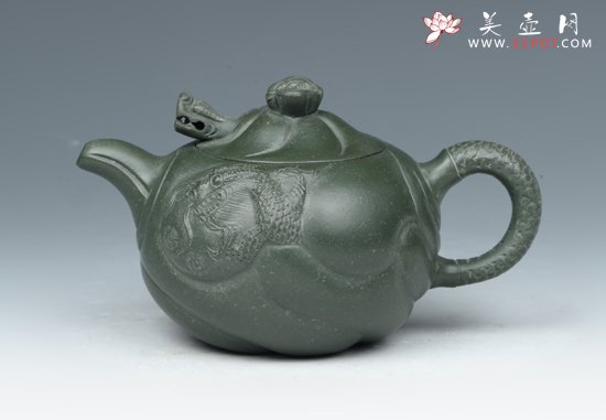 紫砂壶图片：鱼化龙 - 宜兴紫砂壶网