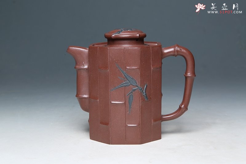 紫砂壶图片：竹影清风 - 宜兴紫砂壶网