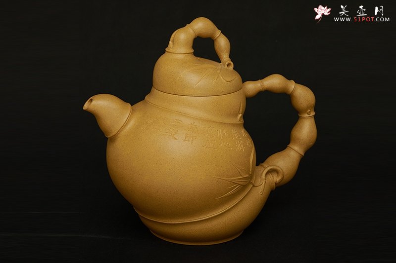 紫砂壶图片：大度竹 - 宜兴紫砂壶网