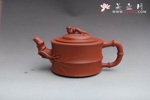 紫砂壶图片：一段竹壶 - 宜兴紫砂壶网