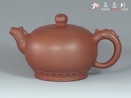 紫砂壶图片：天龙顶珠 - 宜兴紫砂壶网