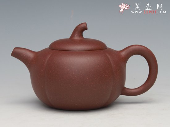 紫砂壶图片：瓜型壶（程艳 制） - 宜兴紫砂壶网