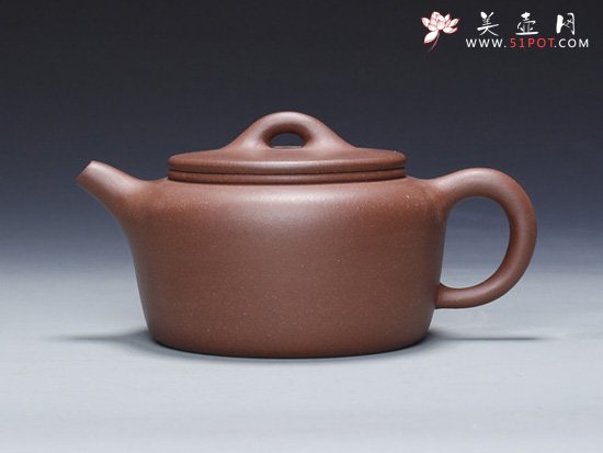 紫砂壶图片：平盖莲子 - 宜兴紫砂壶网