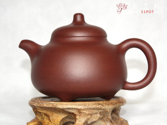 紫砂壶图片：底槽青  乳鼎壶 - 宜兴紫砂壶网