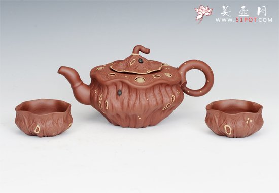 紫砂壶图片：荷叶套壶 - 宜兴紫砂壶网