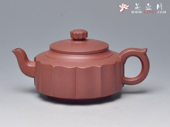 紫砂壶图片：圆菱壶 - 宜兴紫砂壶网