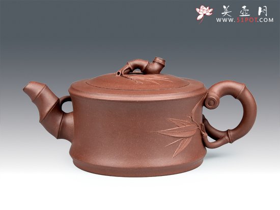 紫砂壶图片：一品竹段 - 宜兴紫砂壶网