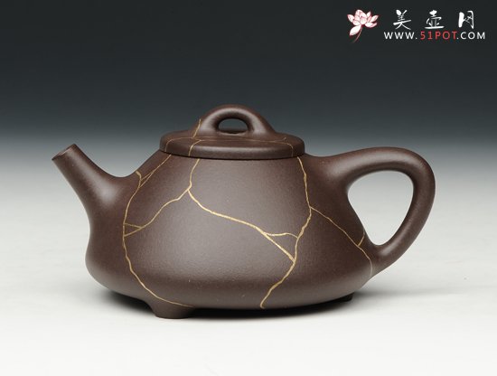 紫砂壶图片：子冶石瓢 - 宜兴紫砂壶网