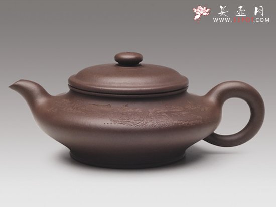 紫砂壶图片：虚扁 - 宜兴紫砂壶网