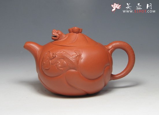 紫砂壶图片：鱼化龙 - 宜兴紫砂壶网