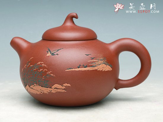 紫砂壶图片：茄段壶 - 宜兴紫砂壶网