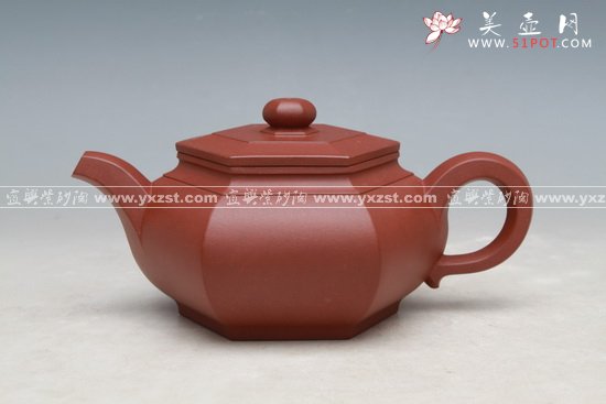 紫砂壶图片：六方壶 - 宜兴紫砂壶网