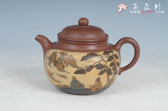 紫砂壶图片：春色掇只 - 宜兴紫砂壶网