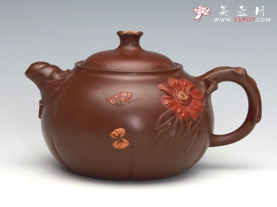 紫砂壶图片：国色天香 - 宜兴紫砂壶网