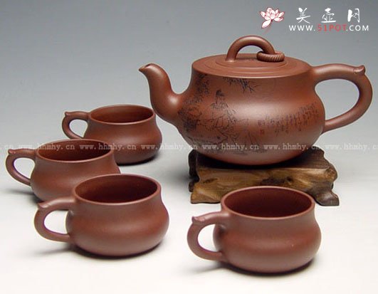 紫砂壶图片：丹凤朝阳 - 宜兴紫砂壶网