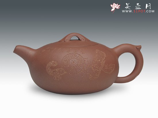 紫砂壶图片：玉如意壶 - 宜兴紫砂壶网