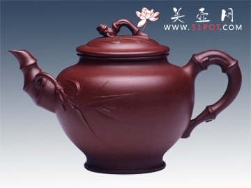 紫砂壶图片：竹报春 - 宜兴紫砂壶网