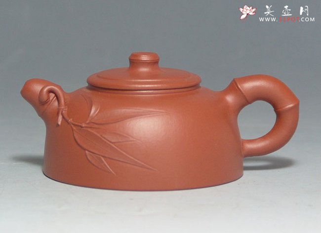 紫砂壶图片：半园竹 120CC - 宜兴紫砂壶网