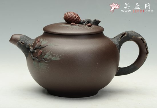 紫砂壶图片：松果 - 宜兴紫砂壶网