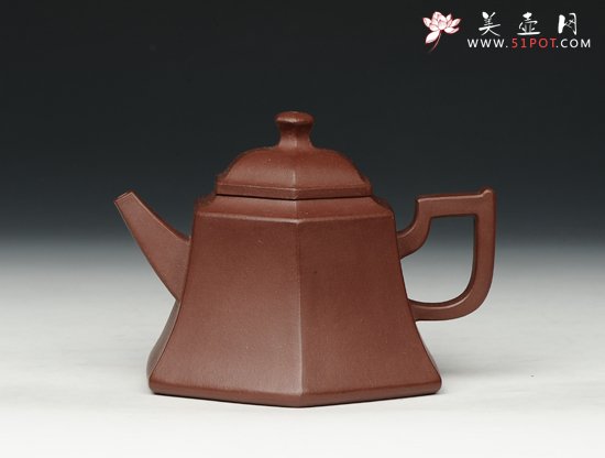 紫砂壶图片：六方金钟 - 宜兴紫砂壶网