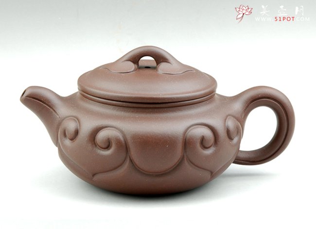 紫砂壶图片：仿古如意 250CC - 宜兴紫砂壶网