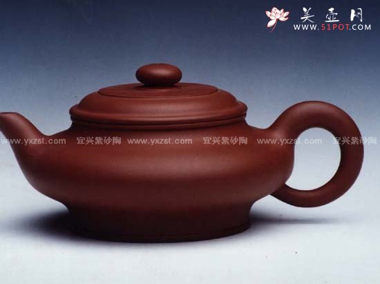 紫砂壶图片：虚扁 - 宜兴紫砂壶网