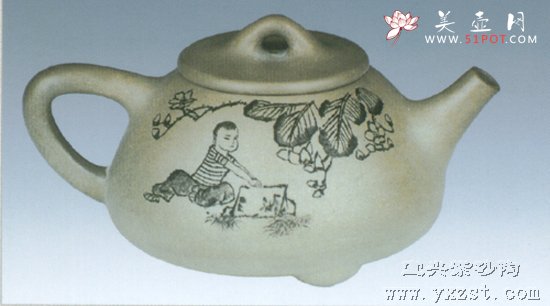 紫砂壶图片：紫玉金砂壶 - 宜兴紫砂壶网