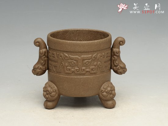 紫砂壶图片：三足鼎立 - 宜兴紫砂壶网