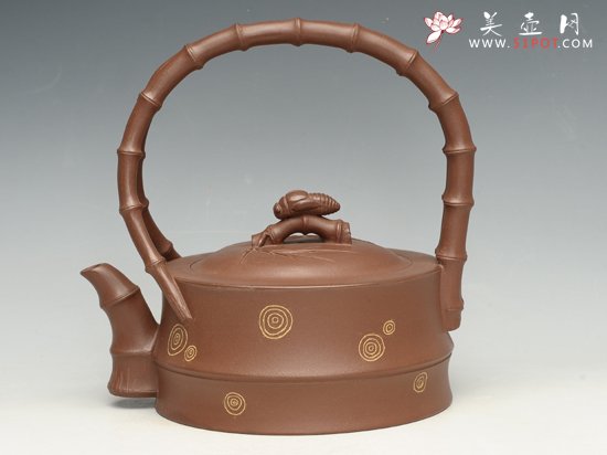 紫砂壶图片：知足提梁 - 宜兴紫砂壶网