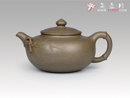 紫砂壶图片：田园情趣―竹 - 宜兴紫砂壶网