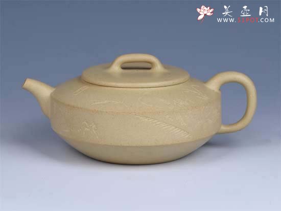 紫砂壶图片：- 本山绿泥汉君 - - 宜兴紫砂壶网