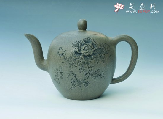 紫砂壶图片：富贵美人肩 - 宜兴紫砂壶网