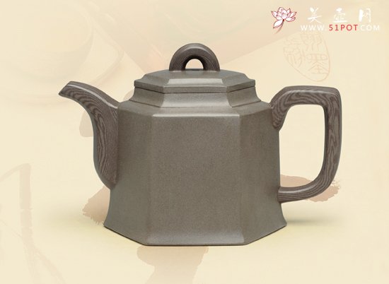 紫砂壶图片：木然钟情 - 宜兴紫砂壶网