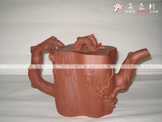 紫砂壶图片：大松段壶 - 宜兴紫砂壶网