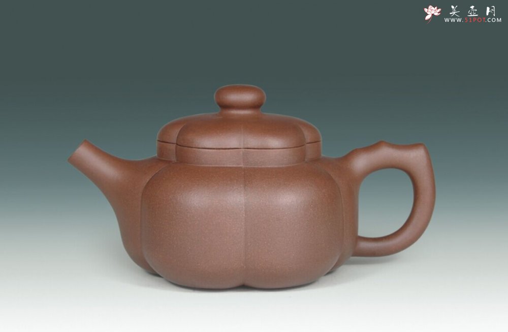 紫砂壶图片：1号梅花周盘壶 - 宜兴紫砂壶网