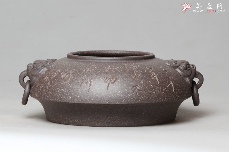 紫砂壶图片：兽耳水洗 - 宜兴紫砂壶网