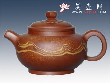 紫砂壶图片：福菱绞泥 - 宜兴紫砂壶网