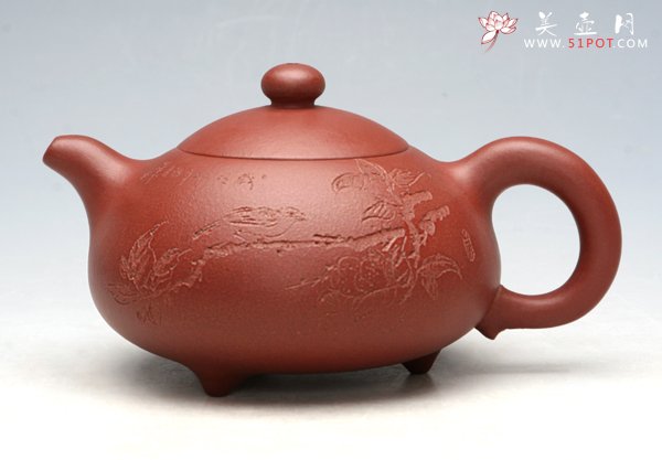 紫砂壶图片：三足乳香 - 宜兴紫砂壶网