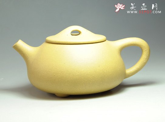 紫砂壶图片：石瓢壶（金黄段） - 宜兴紫砂壶网