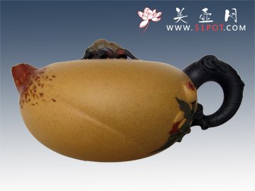 紫砂壶图片：桃趣 - 宜兴紫砂壶网